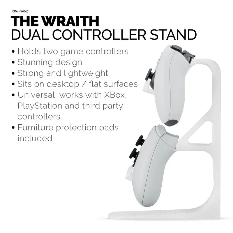 The Wraith - Supporto per controller di gioco doppio da scrivania - Design universale per tutti i gamepad
