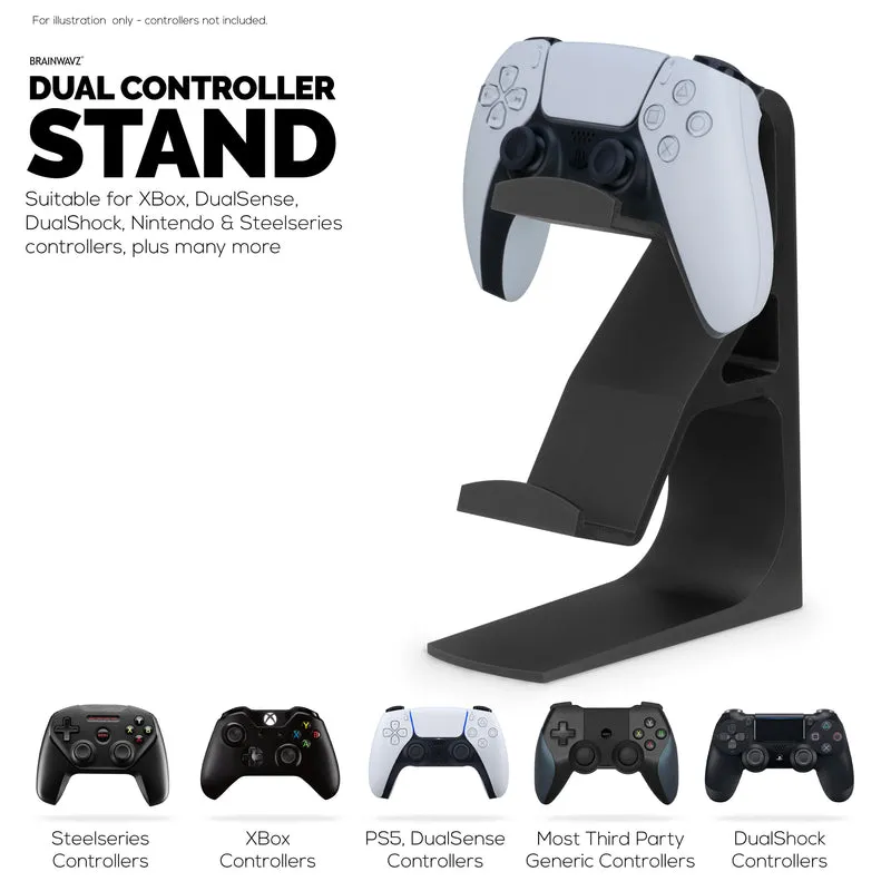 The Wraith - Supporto per controller di gioco doppio da scrivania - Design universale per tutti i gamepad