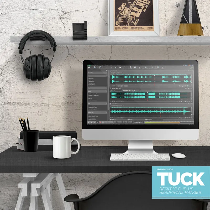 Tuck - Supporto pieghevole per cuffie da tavolo