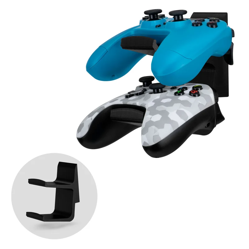The Stack - Supporto a parete per controller di gioco universale doppio - Adatto per Xbox, PS5/PS4 e altro