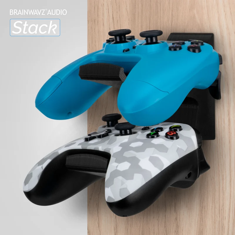 The Stack - Supporto a parete per controller di gioco universale doppio - Adatto per Xbox, PS5/PS4 e altro