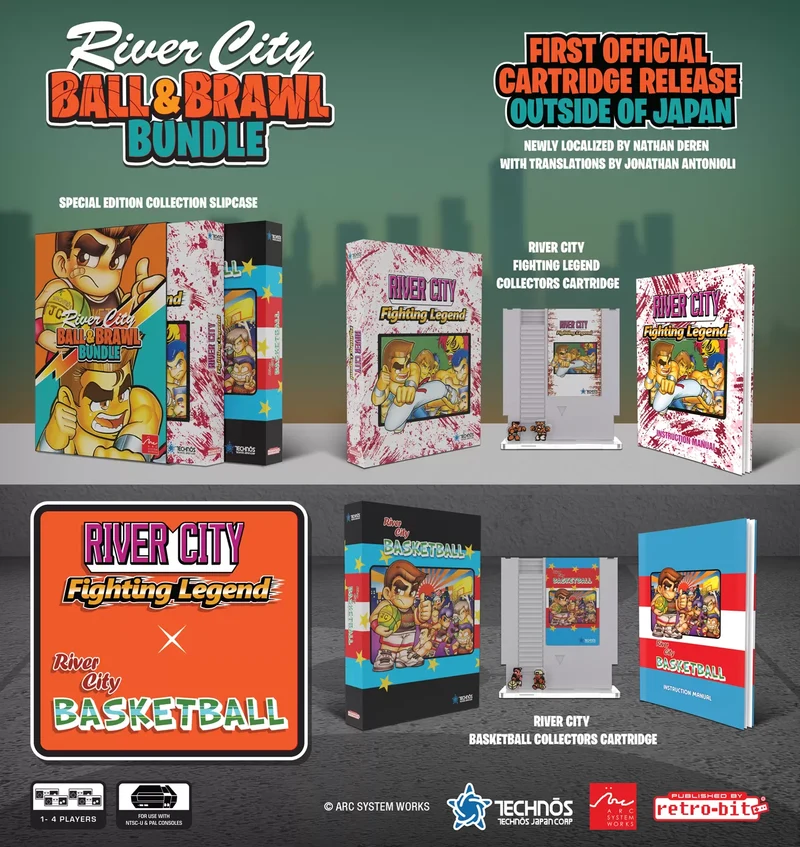 River City Ball & Brawl Bundle Nintendo NES Retro-Bit