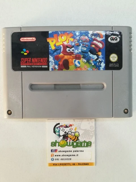 PLOK (solo cartuccia) SNES - Usato