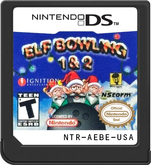 Elf Bowling 1 & 2 - (Game Only) (Nintendo DS)