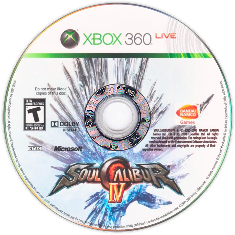 Soul Calibur IV - (Game Only) (Xbox 360)
