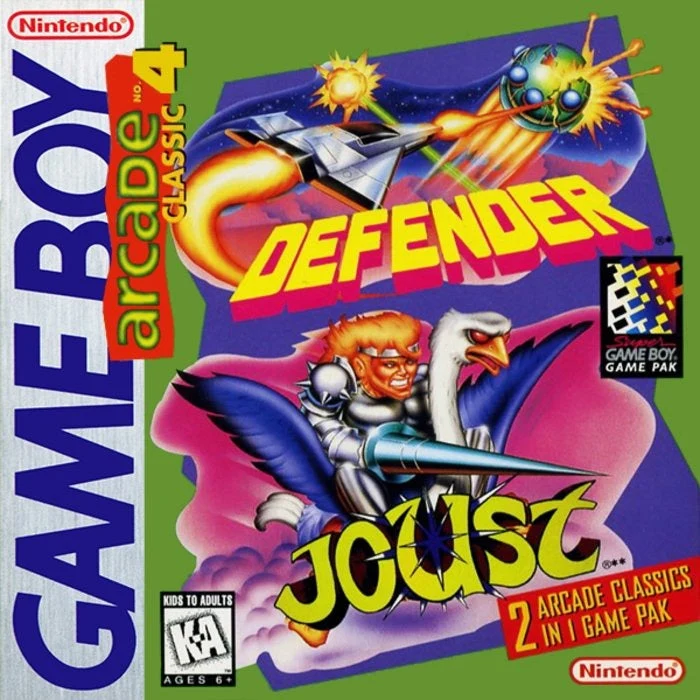 Arcade Classic 4 Defender and Joust - Nintendo Game Boy