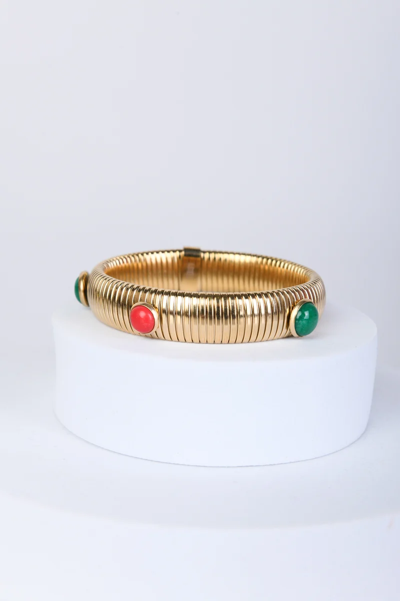 Bracciale rigido con pietre