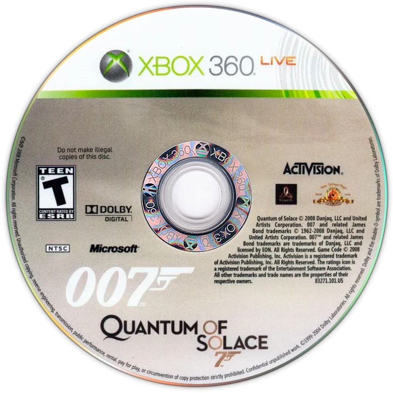 007 Quantum of Solace - (Game Only) (Xbox 360)