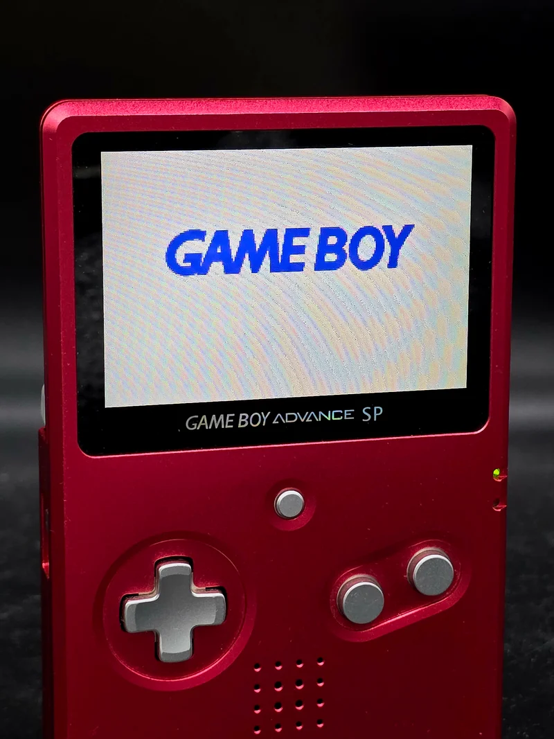 Boxy Pixel Unhinged - Nintendo Game Boy Advance GBA SP Handheld Console