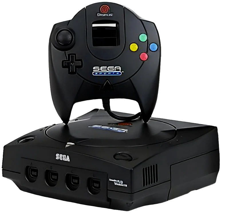 Sega Dreamcast - Black Sega Sports Edition Console Bundle (HKT-3020)