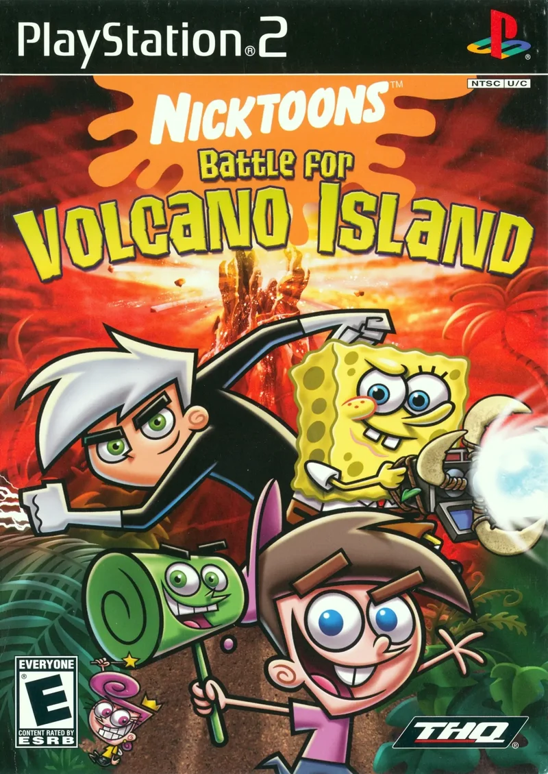 Nicktoons Battle for Volcano Island - Sony PlayStation 2 (PS2)