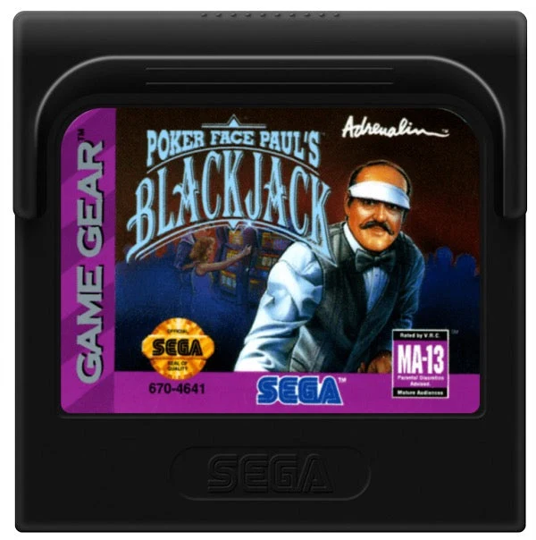 Poker Face Paul's Blackjack - Sega Game Gear