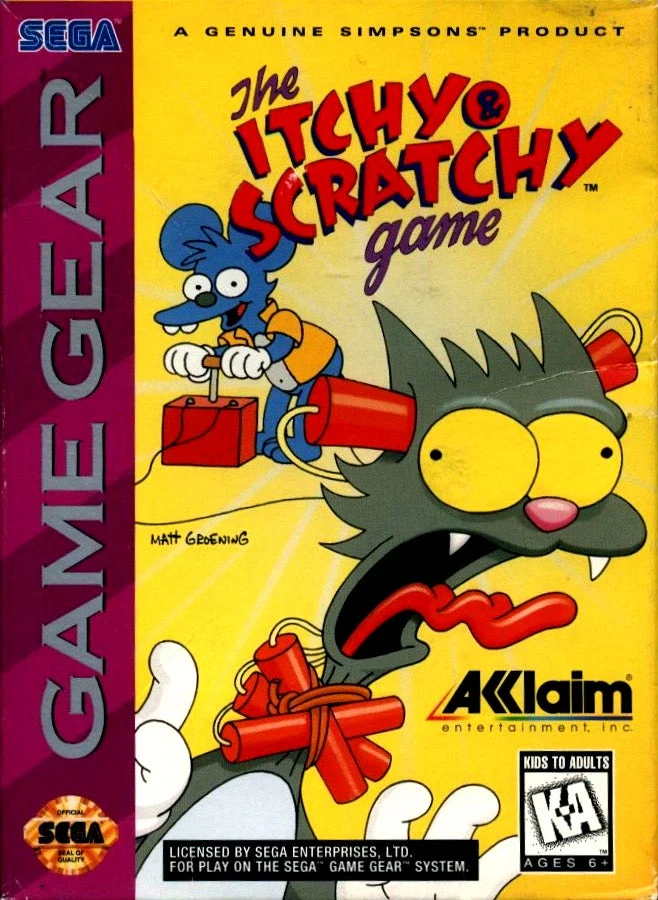 Itchy and Scratchy Game - Sega Game Gear