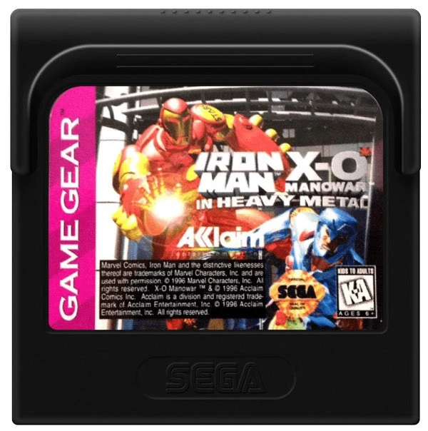 Iron Man X-O Manowar in Heavy Metal - Sega Game Gear