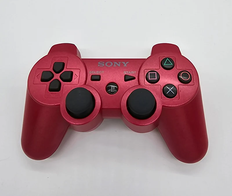 Sony PlayStation 3 PS3 Metallic Red Wireless Controller