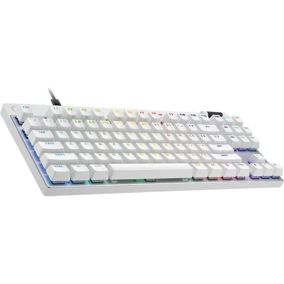 Logitech G Pro X TKL RAPID Wired Gaming Keyboard, White