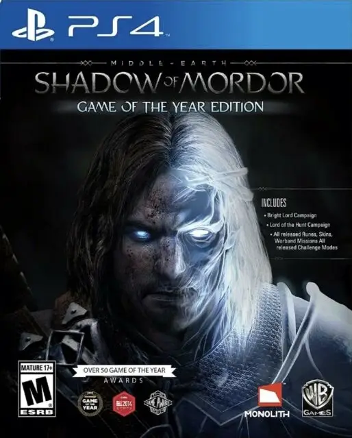 Middle Earth Shadow of Mordor: Game of The Year - Sony PlayStation 4 (PS4)