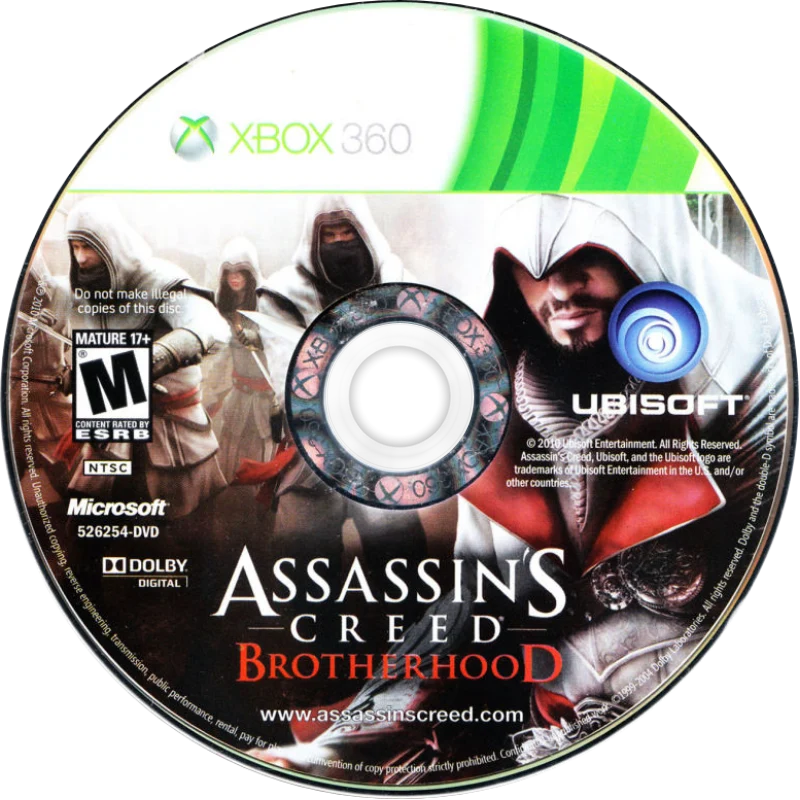 Assassin's Creed: Brotherhood - (Game Only) (Xbox 360)