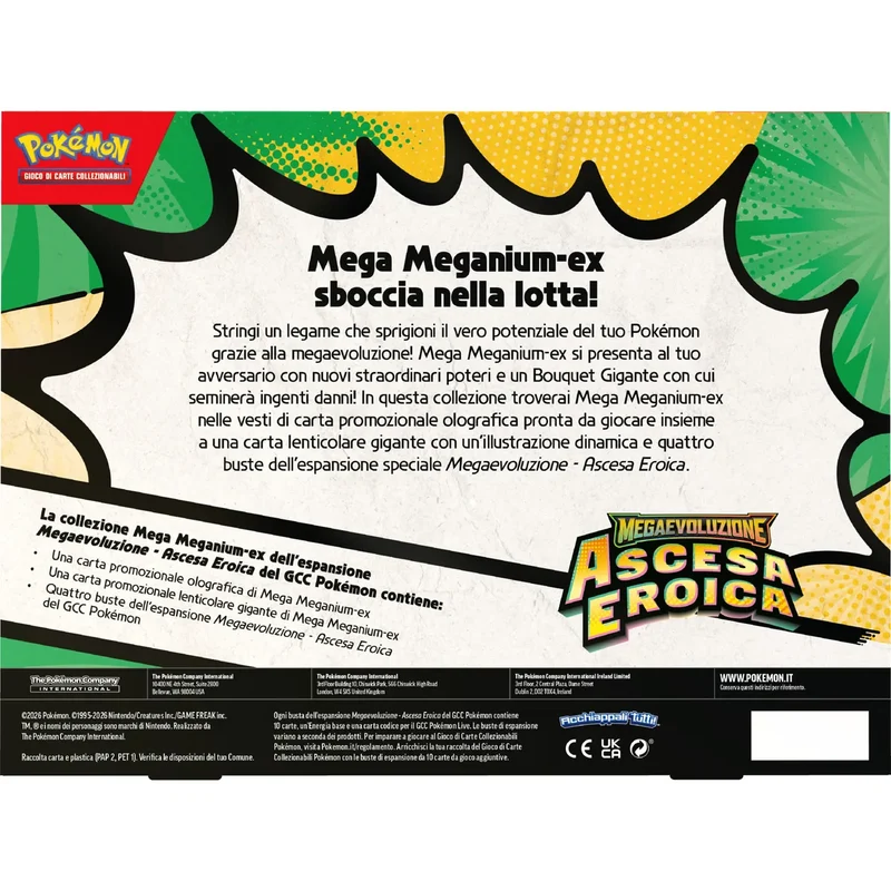 Pokémon Megaevoluzione Ascesa Eroica Mega Meganium-ex ITA