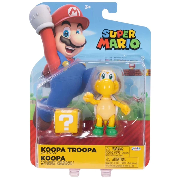 Koopa Troopa con Blocco Action Figure Super Mario 10 cm