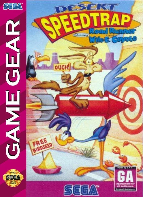 Desert Speedtrap Starring Road Runner and Wile E Coyote - Sega Game Gear