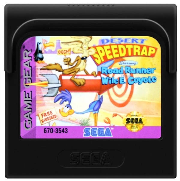Desert Speedtrap Starring Road Runner and Wile E Coyote - Sega Game Gear