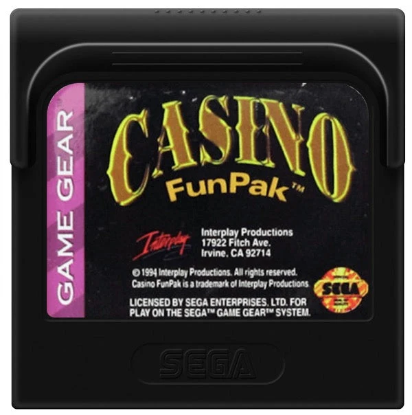 Casino Fun Pak - Sega Game Gear