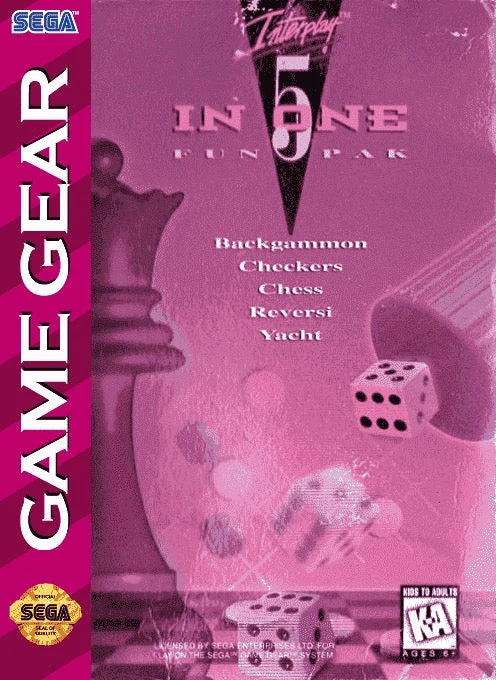 5 in 1 Fun Pak - Sega Game Gear