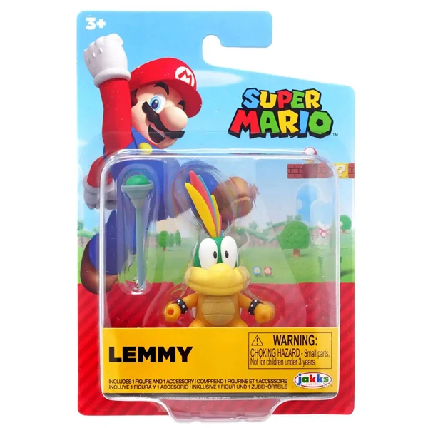 Lemmy con Bacchetta Magica Action Figure Super Mario 10 cm