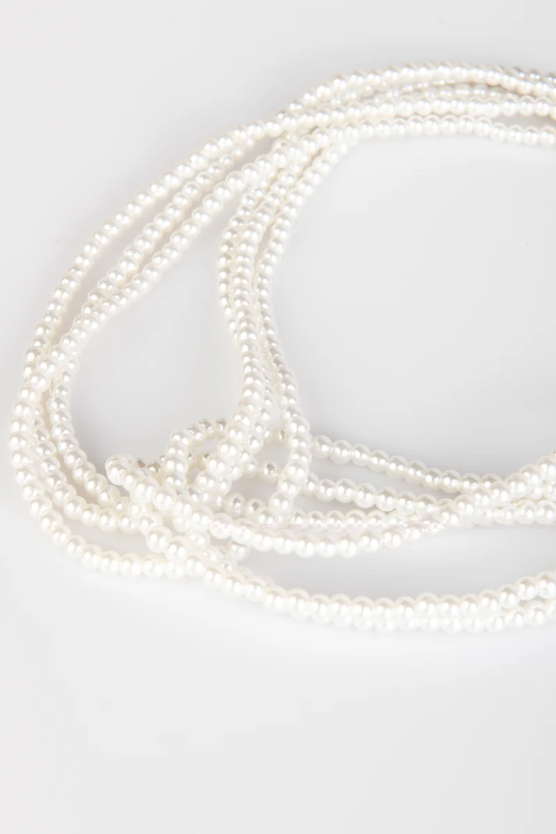 Collana multifili con perle