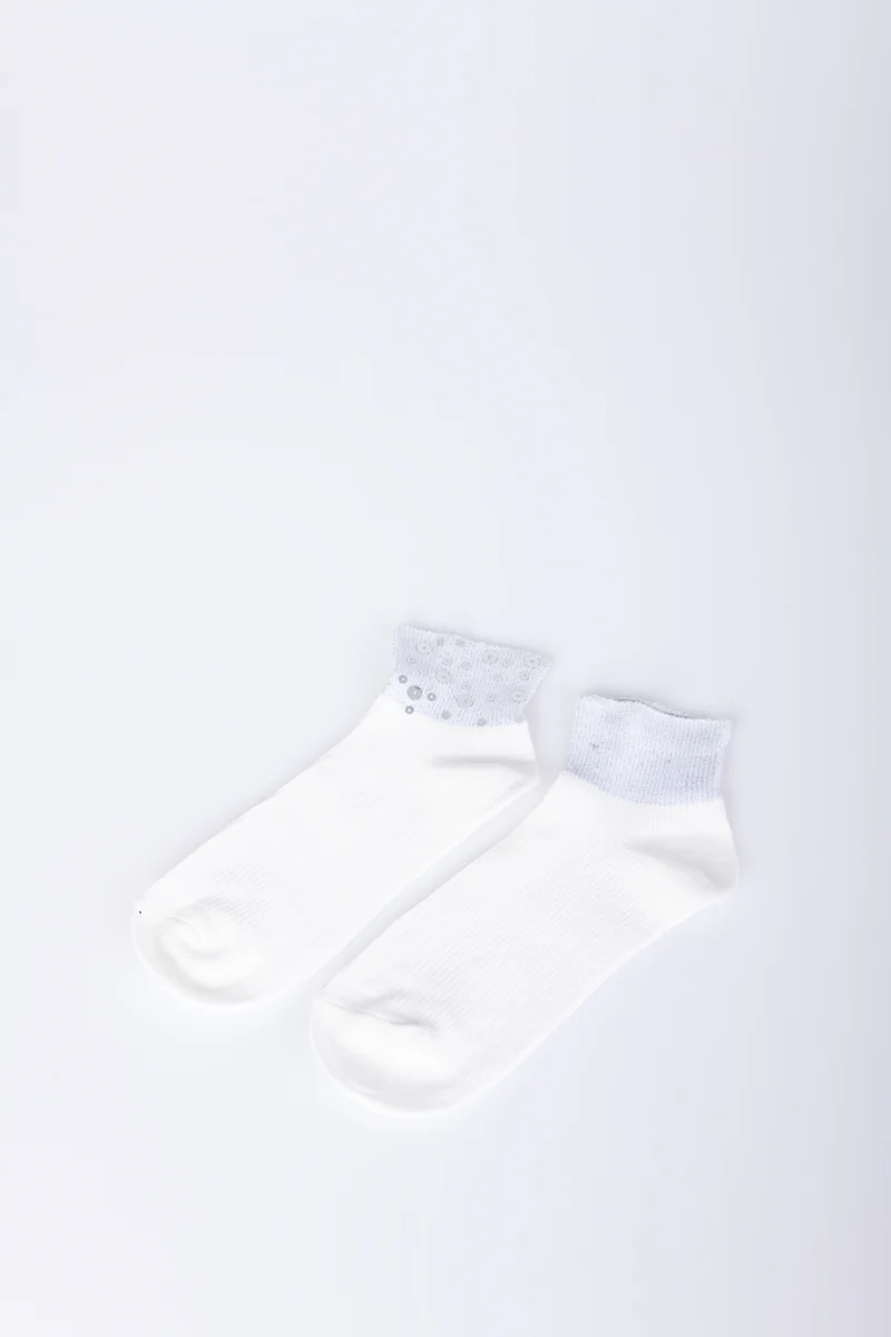 Set di due paia di calzini con paillettes