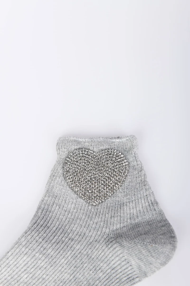 Set di due paia di calzini con cuore