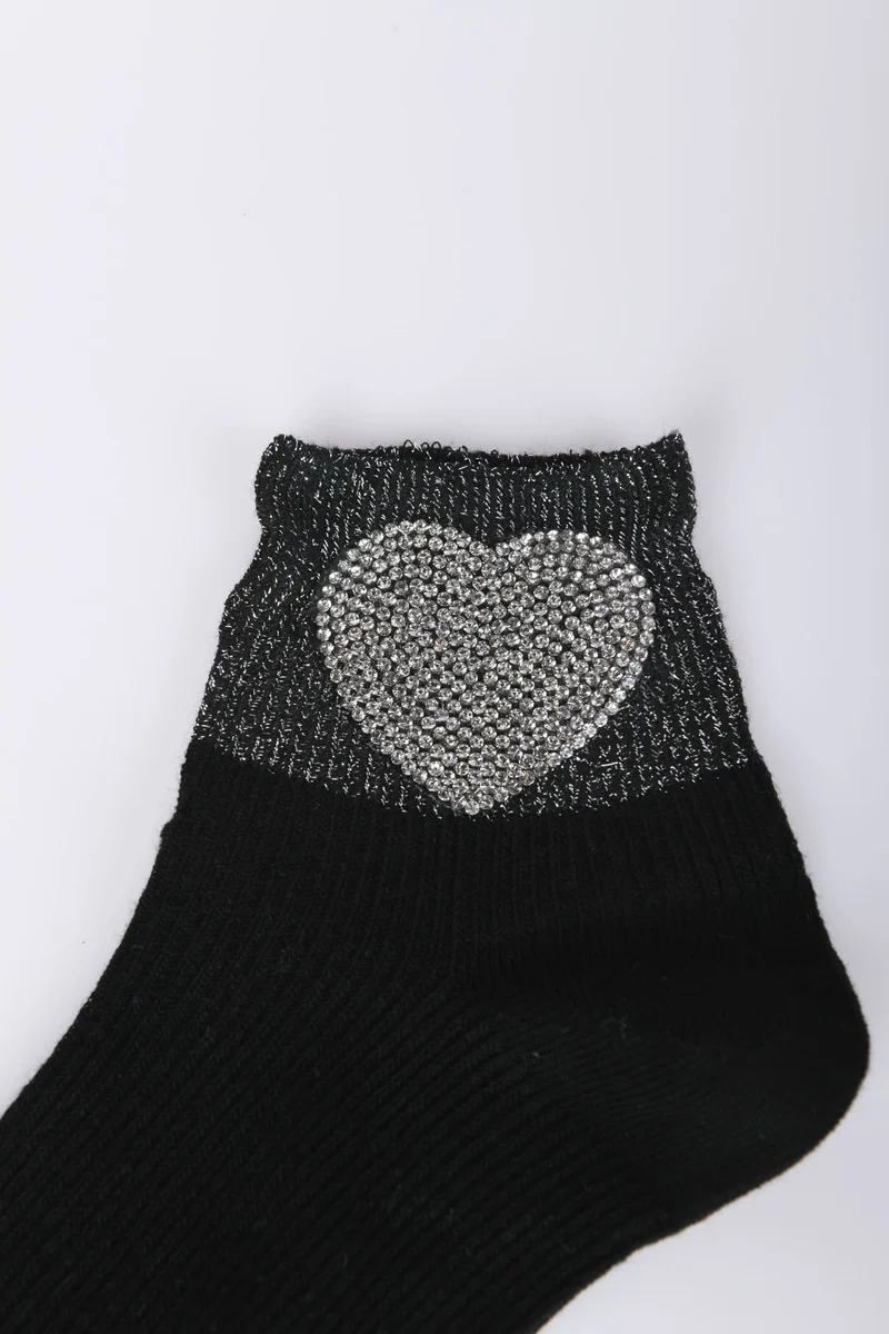Set di due paia di calzini con cuore