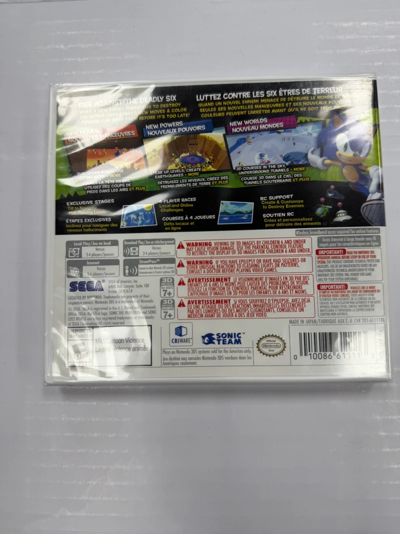 Sonic Lost World - Nintendo 3DS