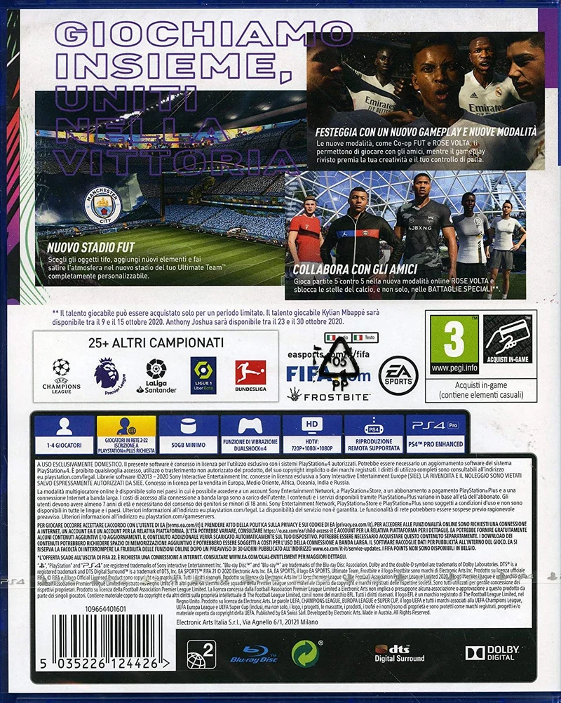 FIFA 21 PS4 (versione italiana)(usato garantito)