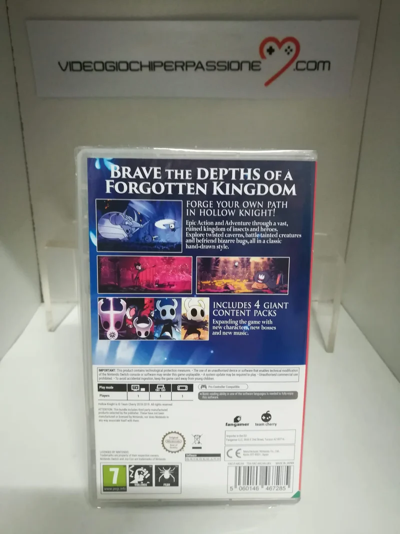 HOLLOW KNIGHT NINTENDO SWITCH (versione europea)