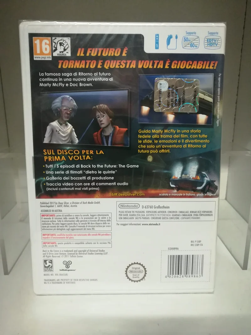 Back To The Future: The Game NINTENDO WII (nuovo versione italiana)
