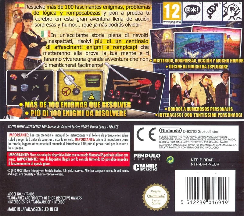 RUNAWAY A TWIST OF FATE NINTENDO DS (nuovo versione italiana)
