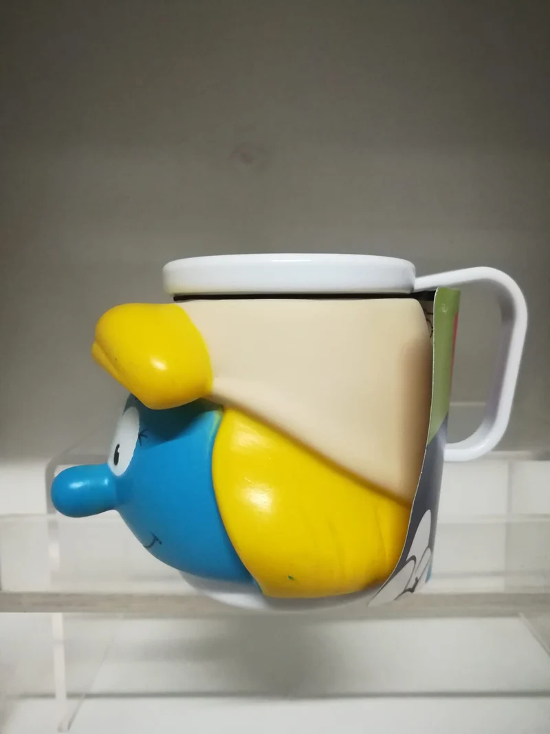 TAZZA -PUFFA- (in plastica 6X9 cm)(tontolone-puffetta-quattrocchi)