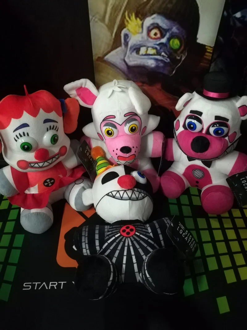 PELUCHE FNAF SISTER LOCATION (30cm)SERIE COMPLETA