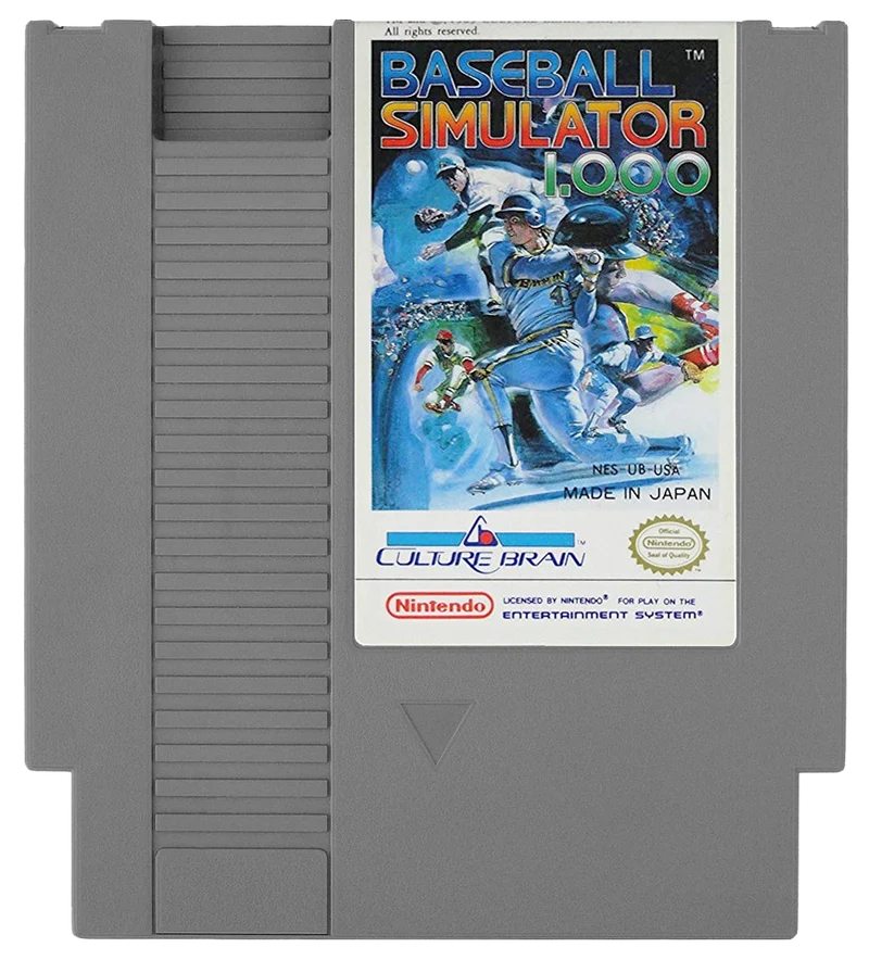 Baseball Simulator 1.000 - (Game Only) (NES)
