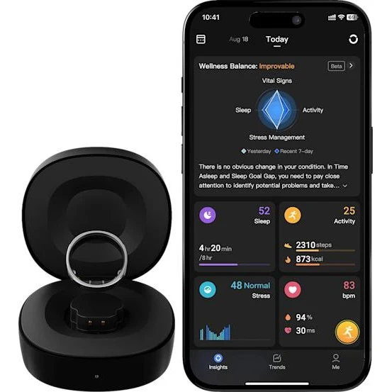 RingConn Smart Ring Gen 2 Silver (Size 8)