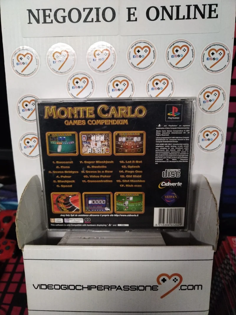 MONTE CARLO GAMES COMPENDIUM PS1 (usato garantito)