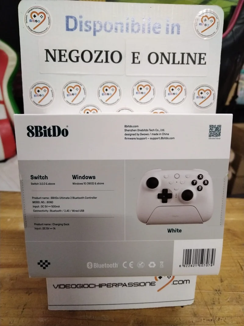 8Bitdo Ultimate 2 Bluetooth Controller Switch/Switch 2 e PC Windows