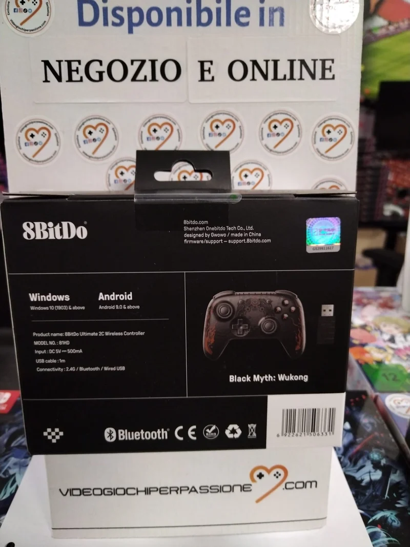 8Bitdo Ultimate 2C Wireless Controller ufficiale Black Myth: Wukong