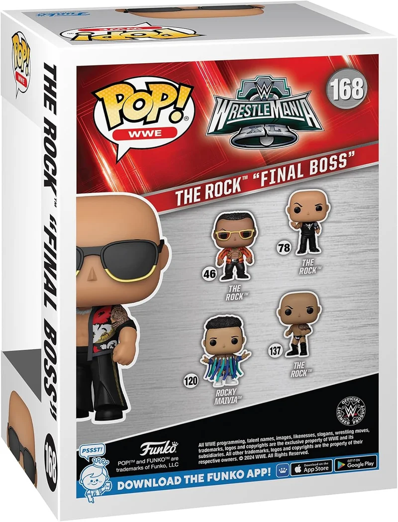 Funko Pop! WWE: The Rock - Final Boss - (Wrestle Mania)-168