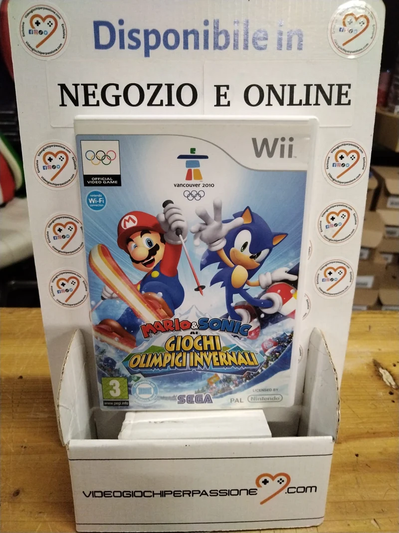 Mario & Sonic ai Giochi Olimpici Invernali Nintendo WII (usato garantito)(versione italiana)