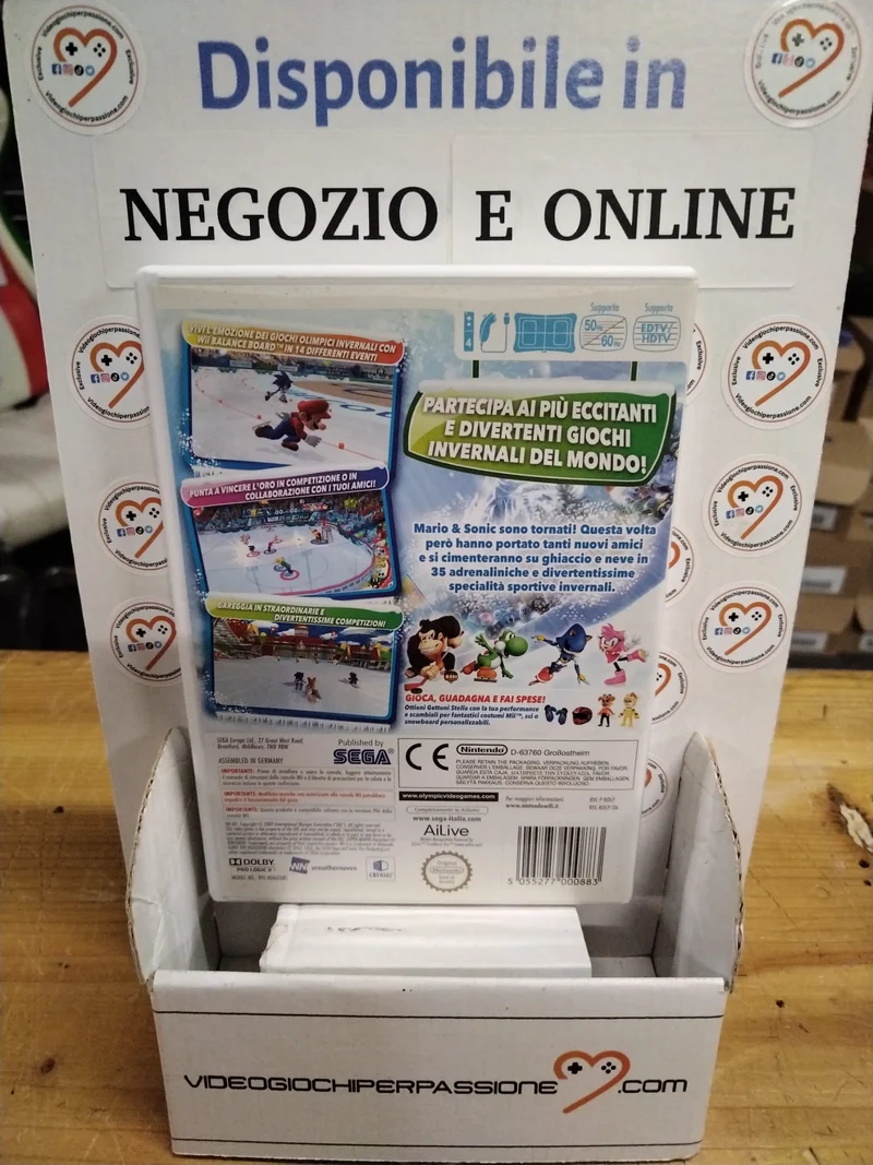 Mario & Sonic ai Giochi Olimpici Invernali Nintendo WII (usato garantito)(versione italiana)