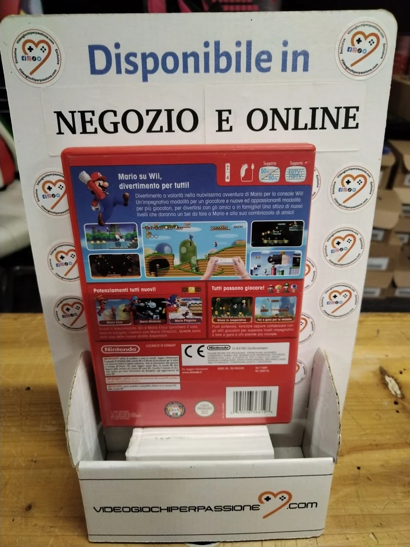 New Super Mario Bros. Wii Nintendo Wii (usato garantito)(versione italiana)