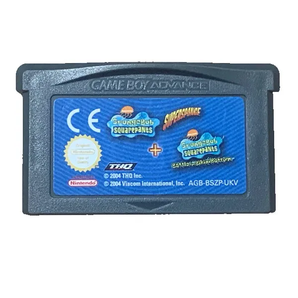 Spongebob Supersponge e Spongebob Bikini Battle Game Boy Advance - Usato